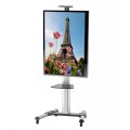 Stojak mobilny Techly 37"-70", 50kg regulowany, z półką - 1131651