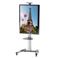 Stojak mobilny Techly 37"-70", 50kg regulowany, z półką - 1311635