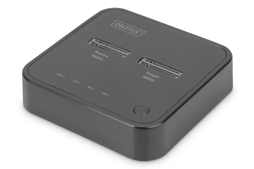 Stacja dokująca DIGITUS do SSD M.2 NVMe z funkcją klonowania offline, USB-C, czarna - 1193032
