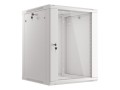 Szafa instalacyjna wisząca 19" 15U 600x600 szara Lanberg (flat pack) - 1128895