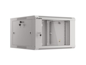 Szafa instalacyjna Rack wisząca 19" 6U 570x600 szybki montaż szara Lanberg (flat pack)