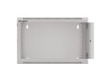 Szafa instalacyjna wisząca 19" 6U 570x600 szybki montaż szara Lanberg (flat pack) - 1128933