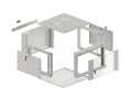 Szafa instalacyjna wisząca 19" 6U 570x600 szybki montaż szara Lanberg (flat pack) - 1128940