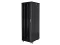 Szafa instalacyjna stojąca 19" 42U 600x1000 czarna Lanberg (flat pack) - 1158410