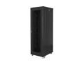 Szafa instalacyjna stojąca 19" 42U 800x800 Drzwi perforowane czarna Lanberg (flat pack) - 1325138