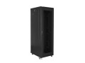Szafa instalacyjna stojąca 19" 42U 800x800 Drzwi perforowane czarna Lanberg (flat pack) - 1325140