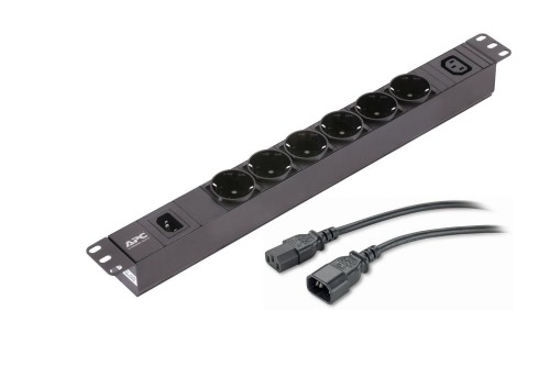 APC Easy PDU EPDU1010B-SCH Basic 1U 10A 230V 6x Schuko & 1x C13 C14 plug - 1697917