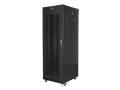 Szafa instalacyjna stojąca 19" 37U 600x800 czarna drzwi perforowane LCD Lanberg (flat pack) - 1158366