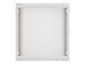 Szafa instalacyjna wisząca 19" 12U 600x450 szara drzwi metalowe Lanberg (flat pack) - 1129044