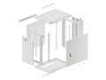 Szafa instalacyjna wisząca 19" 12U 600x450 szara drzwi metalowe Lanberg (flat pack) - 1129043