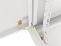 Szafa instalacyjna wisząca 19" 12U 600x450 szara drzwi metalowe Lanberg (flat pack) - 1129039