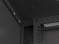 Szafa instalacyjna wisząca 19" 12U 600x600 czarna drzwi metalowe Lanberg (flat pack) - 1129116