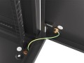 Szafa instalacyjna wisząca 19" 12U 600x600 czarna drzwi metalowe Lanberg (flat pack) - 1129114