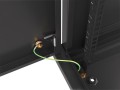 Szafa instalacyjna wisząca 19" 12U 600x600 czarna drzwi metalowe Lanberg (flat pack) - 1129115