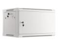 Szafa instalacyjna wisząca 19" 6U 600x450 szara drzwi metalowe Lanberg (flat pack) - 1343646