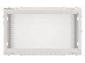 Szafa instalacyjna wisząca 19" 6U 600x450 szara drzwi metalowe Lanberg (flat pack) - 1343652