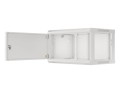 Szafa instalacyjna wisząca 19" 6U 600x450 szara drzwi metalowe Lanberg (flat pack) - 1343647