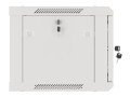 Szafa instalacyjna wisząca 19" 6U 600x450 szara drzwi metalowe Lanberg (flat pack) - 1343649