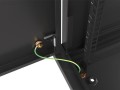 Szafa instalacyjna wisząca 19" 6U 600x450 czarna drzwi metalowe Lanberg (flat pack) - 1298589