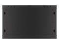 Szafa instalacyjna wisząca 19" 6U 600x450 czarna drzwi metalowe Lanberg (flat pack) - 1298587