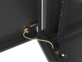 Szafa instalacyjna wisząca 19" 9U 600x450 czarna drzwi metalowe Lanberg (flat pack) - 1129132