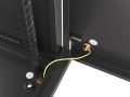 Szafa instalacyjna wisząca 19" 9U 600x450 czarna drzwi metalowe Lanberg (flat pack) - 1129133