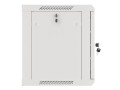 Szafa instalacyjna wisząca 19" 9U 600x450 szara drzwi metalowe Lanberg (flat pack) - 1430884