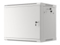 Szafa instalacyjna wisząca 19" 9U 600x450 szara drzwi metalowe Lanberg (flat pack) - 1430875