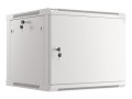 Szafa instalacyjna wisząca 19" 9U 600x600 szara drzwi metalowe Lanberg (flat pack) - 1129078