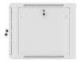 Szafa instalacyjna wisząca 19" 9U 600x600 szara drzwi metalowe Lanberg (flat pack) - 1129083