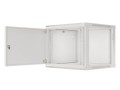 Szafa instalacyjna wisząca 19" 9U 600x600 szara drzwi metalowe Lanberg (flat pack) - 1129077