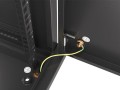 Szafa instalacyjna wisząca 19" 12U 600x450 czarna drzwi metalowe Lanberg (flat pack) - 1129104