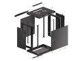 Szafa instalacyjna wisząca 19" 12U 600x450 czarna drzwi metalowe Lanberg (flat pack) - 1129105