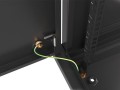 Szafa instalacyjna wisząca 19" 12U 600x450 czarna drzwi metalowe Lanberg (flat pack) - 1129103