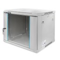 Szafa RACK Qoltec 19" | 9U | 600x450x500 | Szara | Wisząca - 1308321