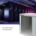 Szafa RACK Qoltec 19" | 12U | 600x635z450 | Szara | Wisząca - 1308326