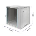 Szafa RACK Qoltec 19" | 12U | 600 x 600 x 635 - 1128726