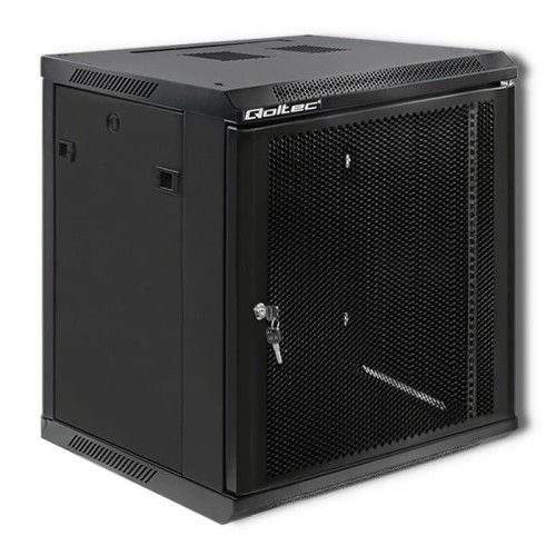 Szafa RACK Qoltec 19" | 12U | 600x635x600 | Perforowane drzwi | Wisząca - 1172083