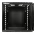 Szafa RACK Qoltec 19" | 12U | 600x635x600 | Perforowane drzwi | Wisząca - 1172081