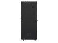 Szafa instalacyjna stojąca 19" 37U 800x1000 czarna drzwi perforowane LCD Lanberg (flat pack) - 1158406