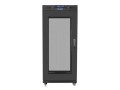 Szafa instalacyjna stojąca 19" 15U 800x1000 Drzwi Perforowane czarna Lanberg (flat pack) LCD - 1128759