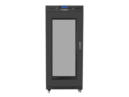 Szafa instalacyjna stojąca 19" 15U 800x1000 Drzwi Perforowane czarna Lanberg (flat pack) LCD - 1128759