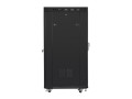 Szafa instalacyjna stojąca 19" 37U 800x1000 czarna drzwi szklane LCD Lanberg (flat pack) - 1158387