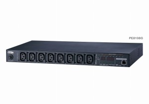 ATEN LISTWA PDU PE8108G-AX-G 10A 8-GNIAZD 1U POMIARY/KONTROLA GNIAZDA, ECO PDU