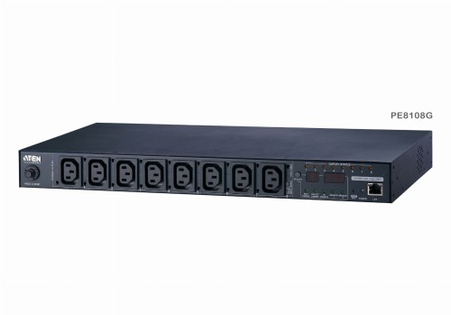 ATEN LISTWA PDU PE8108G-AX-G 10A 8-GNIAZD 1U POMIARY/KONTROLA GNIAZDA, ECO PDU - 1049858