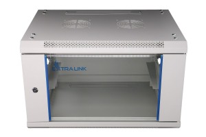 Extralink Szafa rack 6U 600x600 Szara montowana na ścianie
