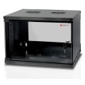 Szafa wisząca TechlyPro ECO 19" 6U/320 zmontowana, czarna - 1455240
