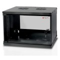 Szafa wisząca TechlyPro ECO 19" 6U/320 zmontowana, czarna - 1311517