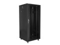 Szafa instalacyjna stojąca 19" 27U 600x600 czarna Lanberg (flat pack) - 1076979