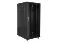Szafa instalacyjna stojąca 19" 27U 600x800 czarna Lanberg (flat pack) - 1128755
